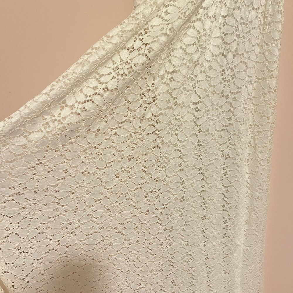 NWT Baltic Born Venice White Lace V Neck Romantic Maxi Dress Size XS - Picture 10 of 11